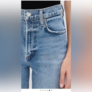 Agolde Ren Wide Leg Crop in Measure